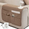 SHUOJIA Armlehnenbezüge,Armlehnenschoner Wasserdichter,mit 6 Taschen für Couch oder Sessel Bett Storage TV Fernbedienung Halterung (Khaki)