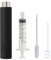 Tadipri Aluminio 10Ml Atomizador Perfume Recargable Perfumador Dispensador De Viaje, Spray Pulverizador Pequeño Para Colonia (Negro)