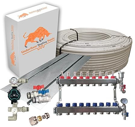 Underfloor Heating Suspended Floor Kit - 180m2 (9 Port)
