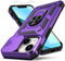 YZOK for iPhone 12 Mini Case,with Slide Camera Cover HD Screen Protector,[Camera Protection] [Magnetic Rotate Kickstand] Military Grade Shockproof Heavy Duty Protective Case for iPhone 12 Mini-Purple