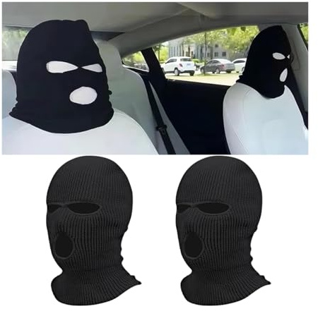 JNNJ 2 Stücke Personalisierter Atmungsaktiver Kopfstützenbezug, Waschbare Kopfstützenbezüge Für Autos, Auto Staubdichter Kopfstützenbezug, Für Auto, Wohnmobil(Schwarz)