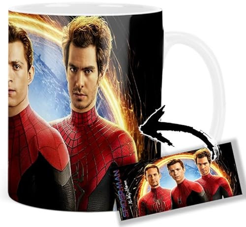 Spider-Man No Way Home Tom Holland Tobey Maguire Andrew Garfield Tasse Keramikbecher Mug