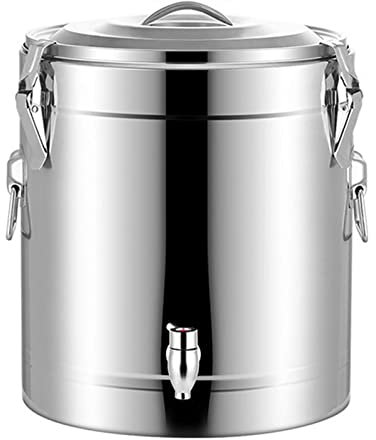 ANSNOW Water Boiler Dispenser, Commercial Stainless Steel Catetea Urn for Shop Canteen Hotel, Anti-Drip Tap Lockable Lid Portable Handle/-/30L