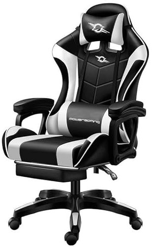 Sillas marca Powergaming modelo Silla Gaming PowerGaming Negro/Blanco