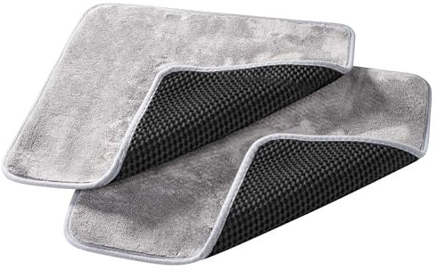 WALSER Mikrofasertücher Auto, Premium Auto Trockentuch, Trockentuch mit extra Saugkraft & extra Weich, 40x40cm Poliertuch zum kratzfreien Trocknen und Reinigen, Trockentuch Auto 2er Set