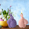 Ostern Silikonform Gießform, Silikonform Hase, Ostereier-Hase-Silikonform, Gießform Hase Kerzenform, Epoxidharz Formen, Osterhase Silikonform for Gips,Sojawachs Kerzen, Seife