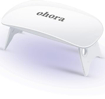 Ohora Mini Lampada UV LED Unghie Professionale 6W - Fornetto Unghie Semipermanente Portatile e Compatto per Manicure Fai Da Te - Lampada LED Unghie con USB per Polimerizzazione Rapida e Sicura
