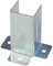 Galvanised Post Support Foot Bracket Open Shoe Heavy Duty for Fence Fixing Pack of: 4 Size: 46mm - 1.8