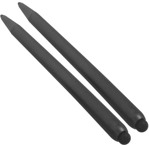 jojofuny 2pcs Dual-Ended Stylus Pens for Touch Screen: Portable Electronic Whiteboard Pen for Handwriting, Drawing, Note-Taking - Black Penstylus with Comfortable Grip