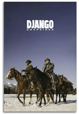 Zamm Django Leinwand-Poster, Wandkunst, dekoratives Gemälde, Schlafzimmer, Poster, 50 x 75 cm, ungerahmter Stil