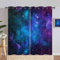 ANHOPE Weltraum Blau Lila Galaxie Gardinen Blickdichte mit Ösen Kinder Jungen Mädchen Thermo Vorhänge Blackout Curtain Vorhang Wohnzimmer Schlafzimmer Verdunklungsvorhänge 2er Set H 245 x B 140 cm