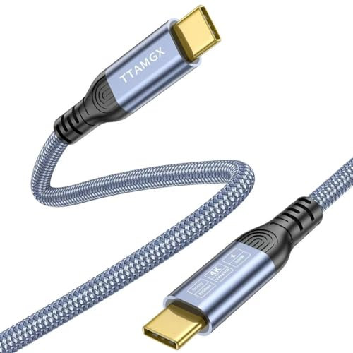 XGMATT 20Gbps USB C To USB C Cable 1M,USB C 3.2 Gen 2 Cable,4K@60Hz UHD Video 5A/100W PD3.1 Fast Charge Compatible with Thunderbolt 3/4 for iPhone 15Pro MacBook Dell Monitor SSd etc.