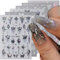 GZMAYUEN Nagelsticker Schmetterling Nagel Aufkleber Sticker, 6Pcs 3D Nageltattoos Nagel Sticker Fingernagel Selbstklebend Nageldesign Sticker