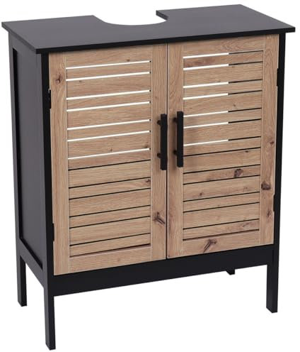 TENDANCE Meuble sous lavabo Bergen MDF 2 Portes