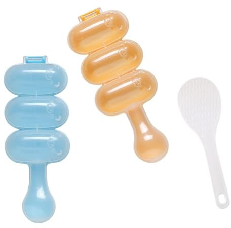 Reiskugelform, 2 Stück Form mit Antihaftbeschichtung, 1 Stück Reisschaufel, DIY Reisformer, Reisrollen-Shaker, Kugelmacher für Kinder, Küchenkochwerkzeug, klebrige Reisformen
