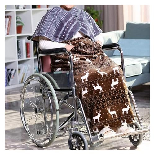 Unterschörper-Wheelchair-Cover mit Fleece-Futter, Winter, Rollstuhl-Kuschel, Rollstuhl-Taschen-Fußsack, dickes Kaschmirfutter, mit Taschen, rutschfest, for Winter-Bein-Fuß-Rücken-Wärme