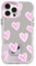 NITITOP Coque pour iPhone 16 Pro Mignon Miroir Amour Coeur Motif pour Femmes Filles Cadre de Lentille Rose Foncé Antichoc Brillant Couverture - Rose Foncé Coeur