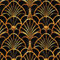 ICYEHAO Papier Peint Adhesif Noir et Or,44 x 600cm Papier Peint Geometrique Doré Papier Peint Rayure Abstrait Papier Autocollant Vintage Papier Peint Adhesif pour Meuble Chambre,Cuisine,Salon,Arche