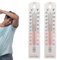 2 Stück Thermometer Analog, Analoges Innen Außen Thermometer Hohe Genauigkeit Raumtemperatur Innen Außenthermometer Wandmontage Thermometer Gartenwand Temperaturmesser Für Innen Und Außen Garten