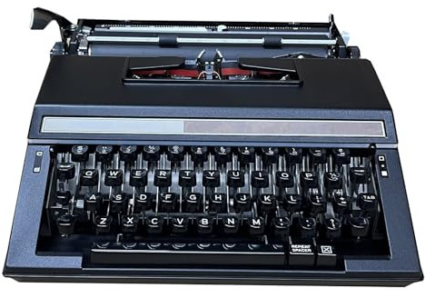 Traditionelle Englische Schreibmaschine, Schwarze Traditionelle Tragbare Vintage-Schreibmaschine, Klassische Manuelle Schreibmaschine Zum Schreiben mit Der Manuellen Schreibmaschine