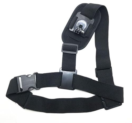 Reflex Camera Sangle d'épaule pour GoPro, DJI Osmo, Insta360 – Support de caméra mains libres réglable sur la poitrine et l'épaule pour les sports d'action, le tournage POV, le vélo, la randonnée, etc