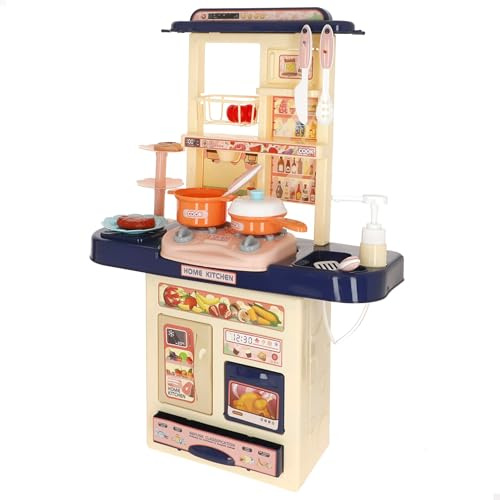 COLORBABY My Home Cocina de Juguete 46x19x64 cm, Luz, Sonido y Efectos, Incluye Accesorios, Juguetes simbólicos, Juego de cocinar, Juegos para niños y niñas, Regalos niños, A Partir 3 años (39570)