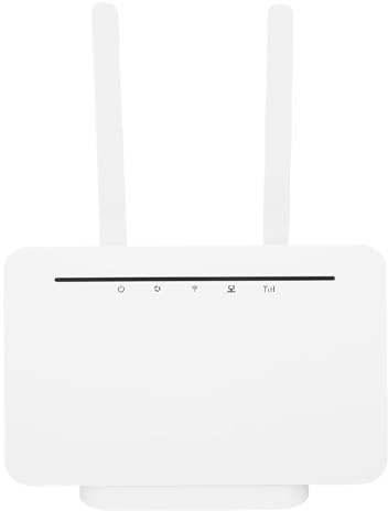 Goshyda 4G-LTE-Modemrouter, 300-Mbit/s-WLAN mit Unterstützung Europäischer und Asiatischer Bänder, Plug-and-Play-SIM-Karten-Einrichtung für Remote-Arbeit und Reisen