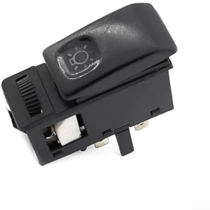 BlissfulAbode Interruptor de control de faros delanteros con botón pulsador para Golf MK2, número OEM 191941531H, diseñado para un funcionamiento de luz sin costuras