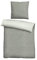 biberna 0840500 Wende-Bettwäsche Garnitur mit Kopfkissenbezug Melange-Flanell 1x 155x220 cm + 1x 80x80 cm, sturmgrau