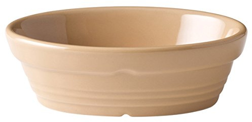 Utopia Titan Oval Cane Dish 5.5 / 14 x 10cm - Set of 6 - Stoneware Dish - Tapas Dish