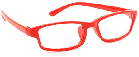 4sold Slim Damen Herren Lesebrille +0.50 +0.75 +1.0 +1.5 +2.0 +2.5 Blaufilterbrille Blaues Licht und UV Schutzbrille Bildschirmbrille fortgeschrittene Gamer Gamingbrille Computerbrille (Red, 2.00)