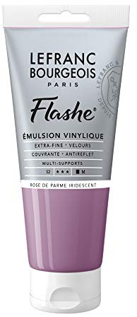 Lefranc Bourgeois Flashe Acrylique Tube 80ml Rose De Parme Iridescent