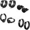 Jaetech 4 Paires Acier Inoxydable Boucle d’Oreille Anneau Homme Femme Ronde Clou d’Oreille Piercing (Noir)