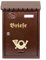PACH Retro Briefkasten T7 Antik Gold 0.8 mm Stark Wandmontage