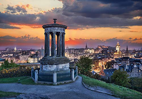 wandmotiv24 Papiers peints Écosse L 300 x 210 cm - 6 pièces Papiers peints photo, peinture murale, papiers peints à motifs, papiers peints intissés Coucher de soleil, ciel M1476