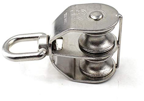 M25 Doppelrolle 305 Edelstahlrolle Flaschenzug 1 Stück (Laden: 150KG)