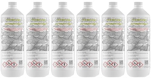 A.K.B. Steinreiniger und Fassadenreiniger S Konzentrat 6 Liter - Grünbelagentferner für Steine & Fassaden - Hochergiebiger Fassadenreiniger, Terrassenreiniger & Steinreiniger intensiv Aussen