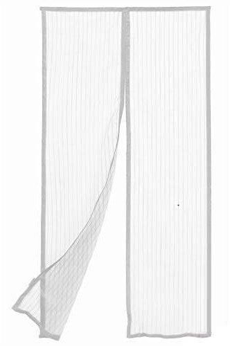 BricoShopping® Zanzariera Magnetica Tenda REGOLABILE con MAGNETE CONTINUO calamita interna Per Porta Fissaggio Rapido Su Finestre Balconi In Legno Alluminio (145 Bianco)