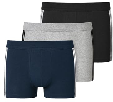 Schiesser Herren Organic Cotton Stretch Herren mit Softbund Boxershorts, Mehrfarbig 1, 3XL EU