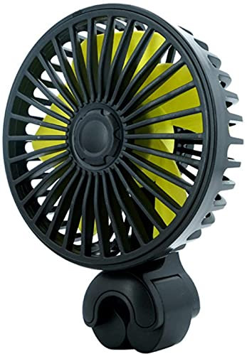 Car USB Electric Fan Car Rear Seat Fan 3-Speed Car Rear Seat Fan Folding Cooling Fan 12V / 24V Car Universal Energy for Car Caravan Office Desk