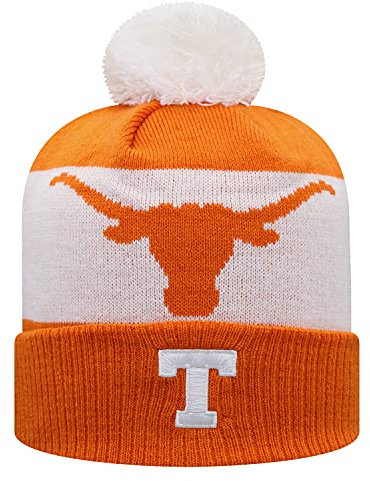 Top of the World NCAA Team Color-Gametime Strickmütze mit Bündchen und Skully, Texas, Einheitsgröße, Orange/Abendrot im Zickzackmuster (Sunset Chevron), Einheitsgröße