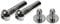 2 Stück Fahrrad Dämpfer Buchse/Bolzen Rahmen 29mm lang Fully Ø:7,9mm Silber