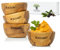 SOLTAKO Olivenholz Dip Schälchen 4er Set The Dipper 6cm, kleine Oliven Holz Schale (4x)