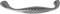 OBF 73 7070 22 verzinnt antik Grimme Designer Möbelgriff Djerba (Schubladengriff), Breite 147 mm Griff Zinkdruckguss