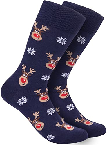 BRUBAKER Weihnachtssocken für Damen und Herren - Weihnachtsmotive | Unisex Bunte Kuschelsocken für die Weihnachtszeit - Lustige Socken Baumwolle - Geschenk Weihnachten