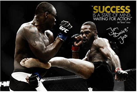 Jon Jones Bones | Fotodruck Poster | vorsigniert | Pro Glanzpapier | Größe: A4 (21 x 29,7 cm) | Erfolg