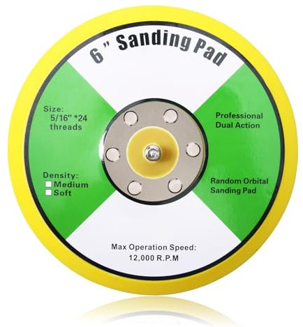 Schleifteller polierpad schleifscheiben 150mm klett für Exzenterschleifer Winkelschleifer/Polierer,1 Stück