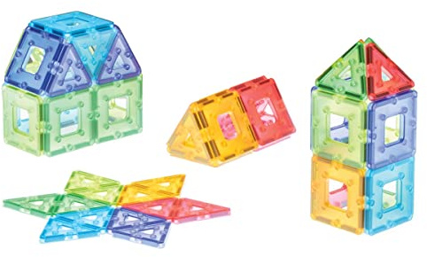 Polydron KinderMag Starter Set, Translucent, 48 Pieces