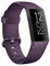 Vancle Silikon Sport Ersatzarmband für Fitbit Charge 4/3/SE - Damen und Herren (S, DunkelViolett)