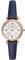 Fossil Damenuhr Carlie quarz/3-Zeiger Uhrwerk 28mm Gehäusegröße mit einem litehide™ Lederarmband ES5295, Blau